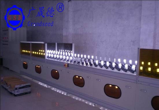 U-shaped energy-saving lamp aging line